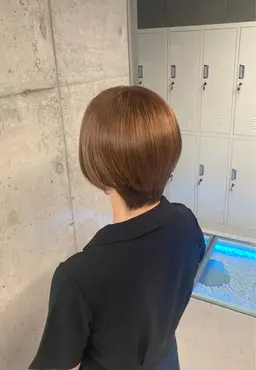 【💓ブリーチなしで叶う艶カラー✨】韓国風ワンカラー➕高保湿トリートメント🎶