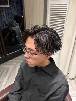🟢ケアパーマ　メンズ