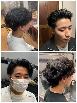 ウルフパーマ・波巻き・スパイラル・ツイストスパイラル・スペインカール👨メンズ限定👳♂️カット&パーマモデル🌱