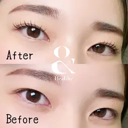 【 🩶ミニモ限定🩶 】 《 最新 》 &Healthy （アンドヘルシー）フラットラッシュ100本× まつげパーマ