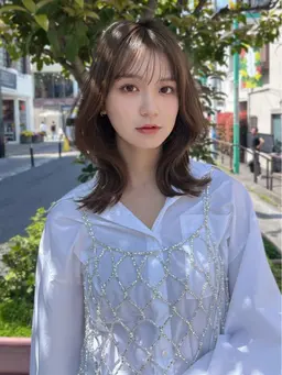 🧸🌈似合わせカット❣️+透明感カラー+艶々トリートメント+ナノスチーム［韓国/レイヤーカット/ボブ/前髪カット］