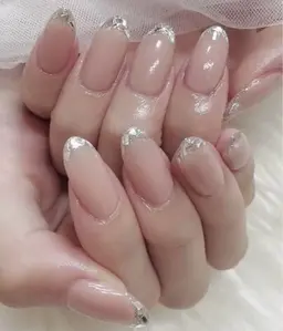 練習モデル【♡ガラスフレンチ🌸】定額ネイル！