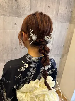 ⭐️浴衣着付け+ヘアセット⭐️ ※補足説明必ずお読みください🙇♀️