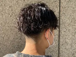 メンズカット+ツイストスパイラルパーマ