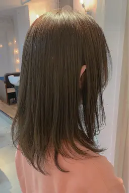 "ブリーチなし"透明感ダブルカラー🫐