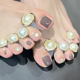 【オフあり】フット◆ワンカラー、ラメグラデーション