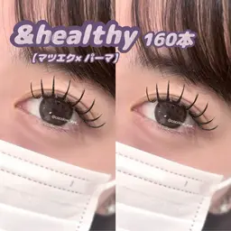 ミニモ限定【&healthyマツエク×パーマ120​〜​140本👀🎀】