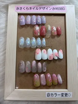 初回オフ無料🌸さくら🌸ネイルデザイン¥6980→¥6000