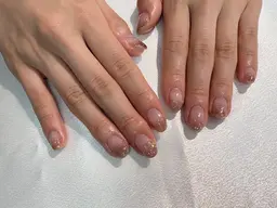 【オフ別途】ハンドネイル　ラメグラデーション