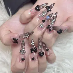 【お気に入り限定🤩】チップ長さ出し+ゴテゴテアートやり・パーツつけ放題