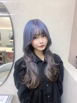 【💎ミニモ限定メニュー】🫧ブリーチカラー（リタッチ）＋うる艶保湿トリートメント＋アイロン仕上げ🫧