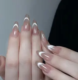 💎🪄10本チップ長さ出し+マグネットフレンチ・パーツ2個付き「ジェルオフ無料」