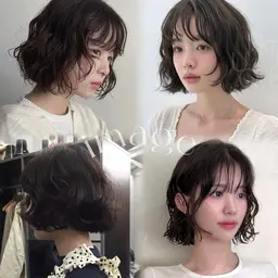 🤍レディース（ロングorボブ）パーマ➕5センチ以上カット🤍