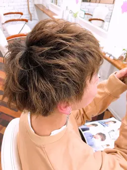 メンズヘアセット