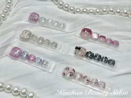 🦶フットネイル★シンプル定額デザイン50種【初回オフ無料】