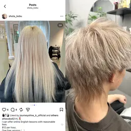 ✨💎ブロンド系カラー目指すなら💎ブリーチ２回➕フルカラー先着残り3名‼️✨