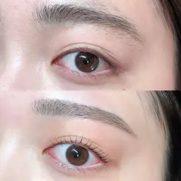 【セットメニュー料金】まつげパーマ+ BDB眉ワックス＊パリジェンヌに変更可能別途料金＊補足事項をしっかりお読み下さい。