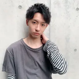 【men's】cut＆ダブルカラー