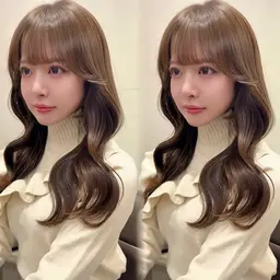 【❣️ダメージレスダブルカラー❣️】透明感ブリーチなしケアダブルカラー➕2step艶トリートメント🪄※ロング料金なし