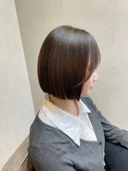 💎【ワンランク上の美髪ケア】カット+酸性ストレート+超音波トリートメント