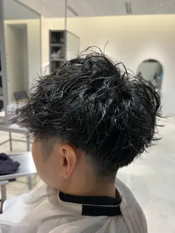 メンズカット&ツイストスパイラルパーマ