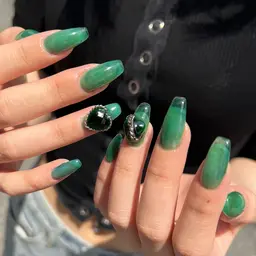 オフなし【スカルプ】▼65分持ち込みアート(2本相当)＋長さ出し　ロングネイル対応◎自爪育成☆ パラジェル変更◎