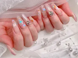 次世代スカルプ❣️ロング限定🧸アプレ長さ出し10本＋乗せ放題🩷