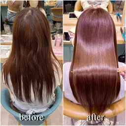 ☔️梅雨を乗り切る☔️✨髪質改善フルコース🩵【カット＋カラー＋髪質改善ストレート＋トリートメント】韓国