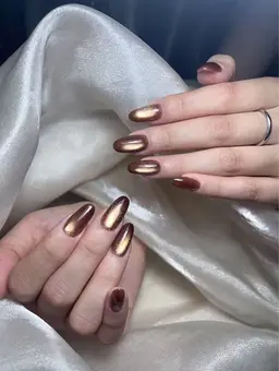 【自爪】 ワンカラー&ラメ&マグネット