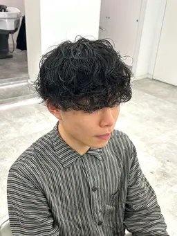 【王道波巻きパーマ】波巻きパーマ＋メンズカット＋シャンプー＋トリートメント✨
