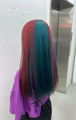 《🎨デザインカラー💫》 ブリーチ＋カラー