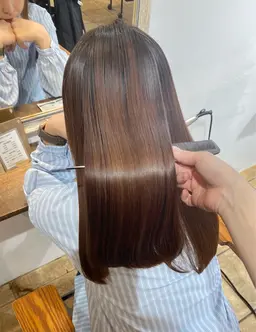 🌝みずみずしい髪に🚰💧クセ補修✨縮毛矯正➕2ステップコアミートリートメント♡