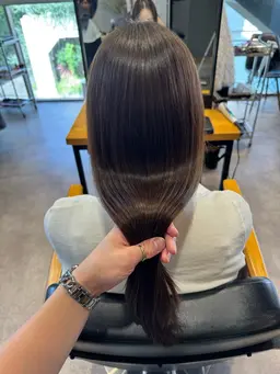 【🫧艶と透明感が抜群🫧】シルクカラー+美髪トリートメント✨