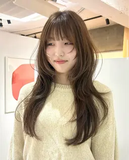 【ミニモ学割U24 🌴】前髪カット＋透明感カラー////韓国レイヤー/顔まわり/ミニモ学割/暖色OK/髪質改善