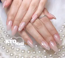 🚀チップ長さ出し🚀ワンカラーorラメー(色2種まで)➕パーツ2個