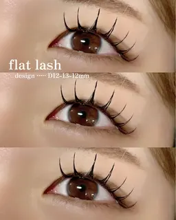 【最高級毛🎶】フラットラッシュ100本　￥3800