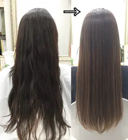 自然な美髪縮毛矯正＋高保湿トリートメント