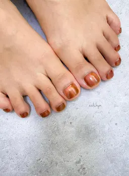 ワンカラー+足裏角質ケア