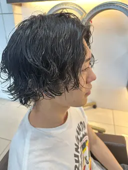 『クリスマス限定‼️渋くなりたい方はこれ！』カット💇＋海外風グランジパーマ😎