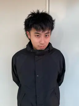 メンズカット+ツイストパーマ