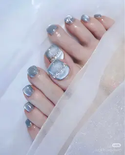 【練習モデル】フット🎀ワンカラー＋親指アート2本🎀フットバス付き✨