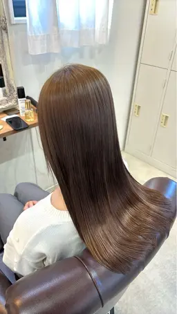 カット無料💇🏼‍♀️＋美髪縮毛矯正＋【ダメージ10分の1‼️】オーガニックカラー🫧✨