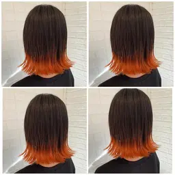 【毛先まで綺麗なグラデーション】外国人風グラデーションカラー！ブリーチ込みの料金