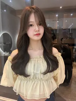 🪞いつでも利用可🪞カット+ケアカラー+髪質改善トリートメント¥16900【酸熱トリートメント】【韓国ヘア】