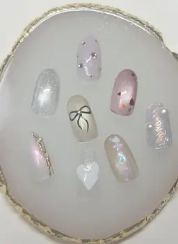 【ハンド】オフ込みワンカラー＋1本アート