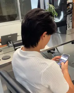 メンズウルフカット限定クーポン（トップスタイリスト確認付き）