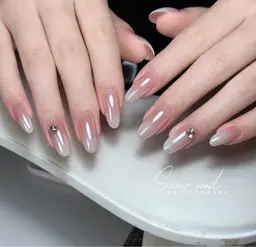 ベイビーブーマー➕オーロラネイル☁️