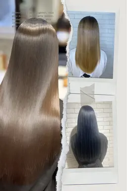 【縮毛矯正人気No.1】髪質改善美髪矯正+超音波艶髪トリートメント+メンテナンスカット