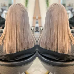 🦋人気ナンバーワン🦋ケアブリーチ使用 外国人風デザインカラー＋Aujuaトリートメント