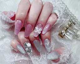 🉐🍎ミニモ限定【オフなし】120分 ♡ チップ長さ出し シンプルデザイン 保湿オイルケア込み